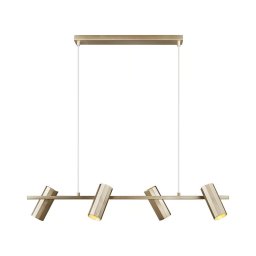 Nordlux - Lustre suspenso por cabo ALANIS 4xGU10/15W/230V latão