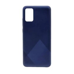 Tampa Traseira Samsung Galaxy A02s Azul Com Lentes