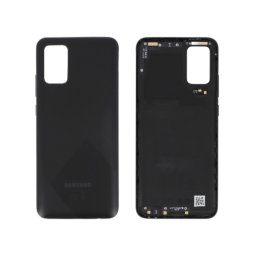 Tampa Traseira Samsung Galaxy A02S Preto Com Lentes
