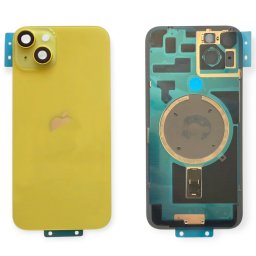 Tampa Traseira iPhone 14 Plus Amarelo Com Lentes