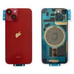 Tampa Traseira iPhone 14 Vermelho Com Lentes