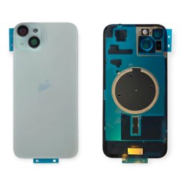 Tampa Traseira iPhone 15 Plus Azul Com Lentes