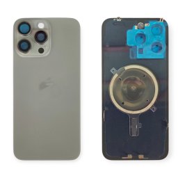 Tampa Traseira iPhone 15 Pro Max Cinza Com Lentes