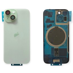 Tampa Traseira iPhone 15 Verde com Lentes