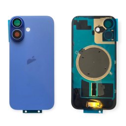 Tampa Traseira iPhone 16 Azul Com Lentes