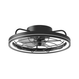 Aigostar - Ventoinha de teto LED com regulação LED/40W/230V 2700-6500K + CR preto