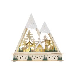LED Decoração de Natal LED/0,6W/2xAA paisagem natalina