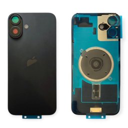 Tampa Traseira iPhone 16 Plus Preto Com Lentes