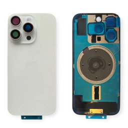 Tampa Traseira iPhone 16 Pro Branco Com Lentes