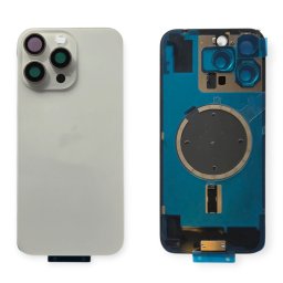 Tampa Traseira iPhone 16 Pro Max Branco Com Lentes