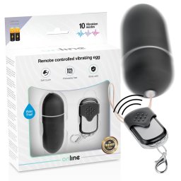 Ovo Vibratório Online Controle Remoto Preto