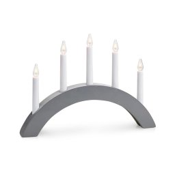 Markslöjd 704470 - Castiçal de natal ATLE 5xE10/3W/230V cinzento