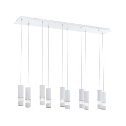 Eglo 39703 - Candelabro suspenso LED BERNABETA 10xGU10/5W/230V branco