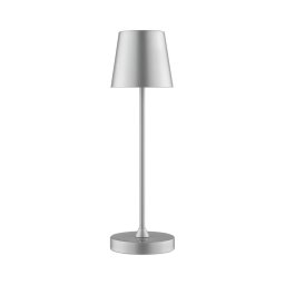 Brilliant - Lâmpada de mesa tátil recarregável com dimmer ELORA LED/2,5W/5V 2700K IP44 prateada