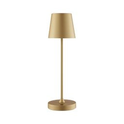 Brilliant - Lâmpada de mesa tátil recarregável e dimerizável LED ELORA LED/2,5W/5V 2700K IP44 dourada