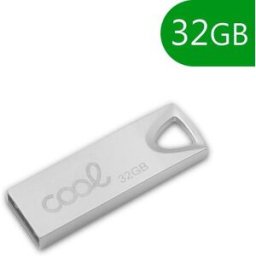 Pen Drive USB x32 GB 2,0 COOL Metal Chave Prata
