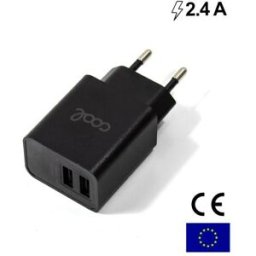 Carregador Universal 2 x USB COOL 2.4A Black