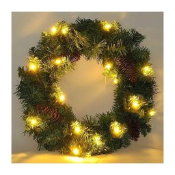 Solight 1V239 - Grinalda exterior de Natal LED 15xLED/3xAA IP44