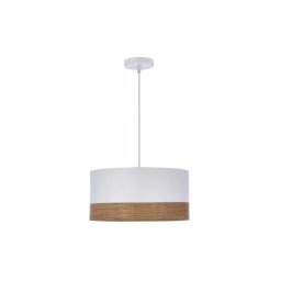 Candelabro suspenso BIANCO 1xE27/40W/230V branco/castanho
