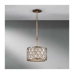 Feiss FE-LUCIA-P-C - Candeeiro suspenso LUCIA 1xE27/60W/230V