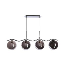 Lustre LUMOS suspenso por cabo 4xG9/20W/230V preto fumê