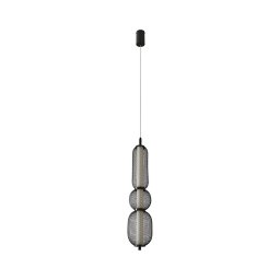 Pendente LED suspenso por cabo PUMA LED/15W/230V Ø 14 cm preto
