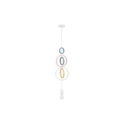 Lustre infantil suspenso por cabo HOOPS 1xE27/20W/230V pr. 19 cm multicolorido