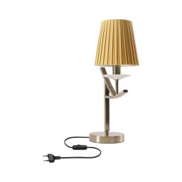 Candeeiro de mesa VITORIA 1xE14/40W/230V amarelo/latão