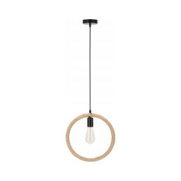 Candeeiro suspenso com cabo KOLO 1xE27/40W/230V bege/preto