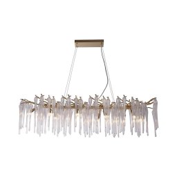 Searchlight 10425-10GO - Lustre suspenso por cabo HERITAGE 10xG9/33W/230V