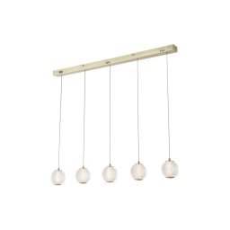 Searchlight 51485-5SB - Lustre LED suspenso por cabo ALLURE 5xLED/4,2W/230V