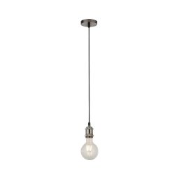 Searchlight 7461SS - Lustre suspenso por cabo SUSPENSION 1xE27/60W/230V prateado