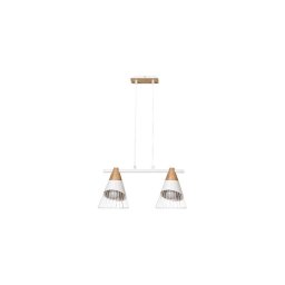 Rabalux 5666 - Candelabro num fio ISAAC 2xE27/60W/230V Areia/branco
