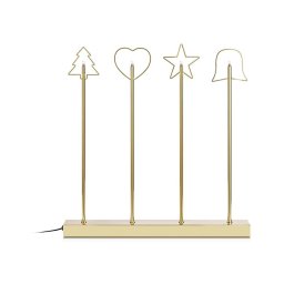 Markslöjd 705254 - Castiçal de natal GINGER 4xE5/0,8W/230/12V bronze