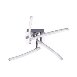 Leuchten Direkt 11291-17 - Candelabro montado à superfície LED SIMON 4xLED/3W/230V cromado brilhante