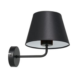 Lâmpada de parede ARDEN 1xE27/60W/230V preta/branca