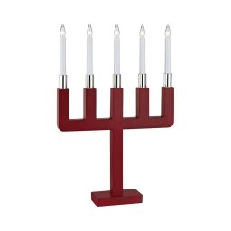 Markslöjd 704220 - Castiçal de Natal SUNDSTOORP 5xE10/3W/230V vermelho