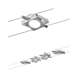 Paulmann 94107 - Conjunto 4xLED/4,3W Sistema completo de cabos MAC 230V
