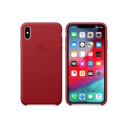 Capa Iphone XS Max Leather Case MRWQ2ZM/A Vermelho