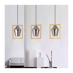Eglo 99702 - Candelabro suspenso VIGLIONI 3xE27/40W/230V