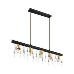 Globo 15532-5HB - Lustre suspenso por cabo KIRA 5xE14/40W/230V preto