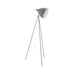 Eglo 33095 - Candeeiro de pé DUNDEE 1xE27/60W/230V cinzento