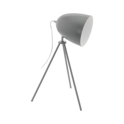 Eglo 33094 - Candeeiro de mesa DUNDEE 1xE27/60W/230V cinzento