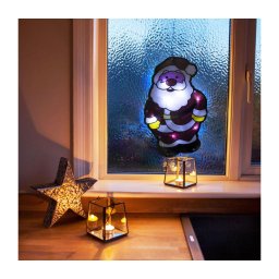 Decoração de Natal LED 8xLED/3xAAA, branco frio, Pai Natal