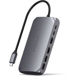 Satechi Hub Adaptador Multiportas ST-UCM1HM USB-C Multimedia M1 6 Portas - Cinzento