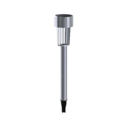 Aigostar - Lâmpada solar LED 0,006W 1,2V 29,5 cm cromada 6500K IP44