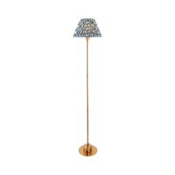 Endon 114778 - Lâmpada de pé recarregável com LED e dimmer BURLEY LED/1,5W/5V latão/azul