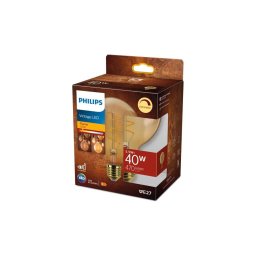 Lâmpada LED com regulação VINTAGE Philips G95 E27/5,5W/230V 2200K