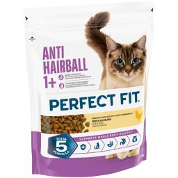 6x750g frango Anti Hairball 1+ Perfect Fit ração para gatos