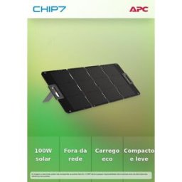 APC SCHNEIDER OFFGRID PORTABLE SOLAR PANEL 100W